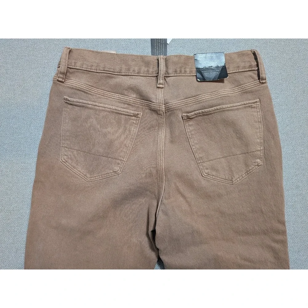 Banana Republic Mens 30x30 Athletic Fit Tan Brown Stretch Denim Jeans Pants